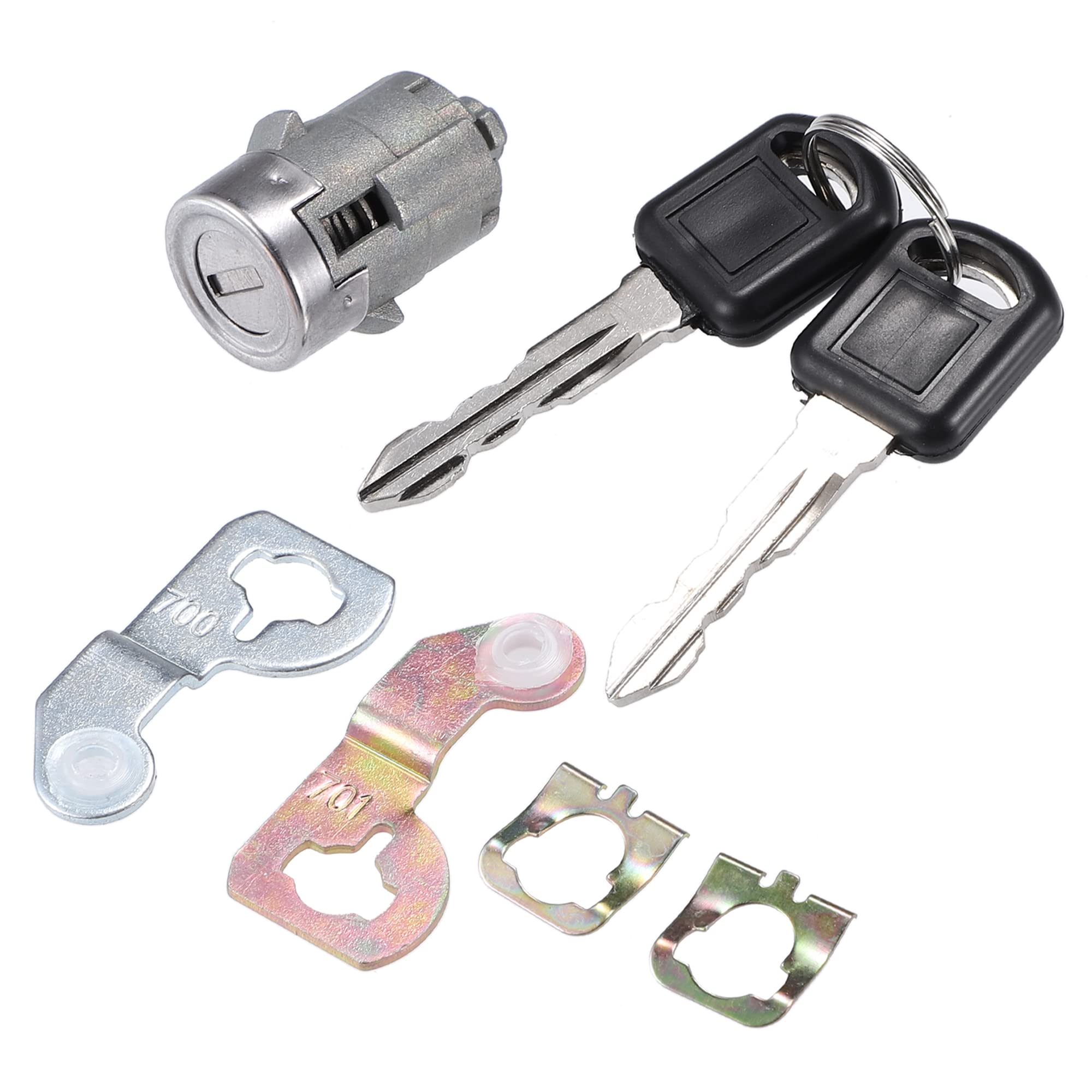 X Autohaux 1Pcs Door Lock Cylinder W/ 2 Key For Gmc Sierra 1500 2500 3500 Yukon For Chevy Silverado Tahoe Suburban For Hummer H2 For Cadillac Front Left Or Right Door Lock Tumbler No.15298924