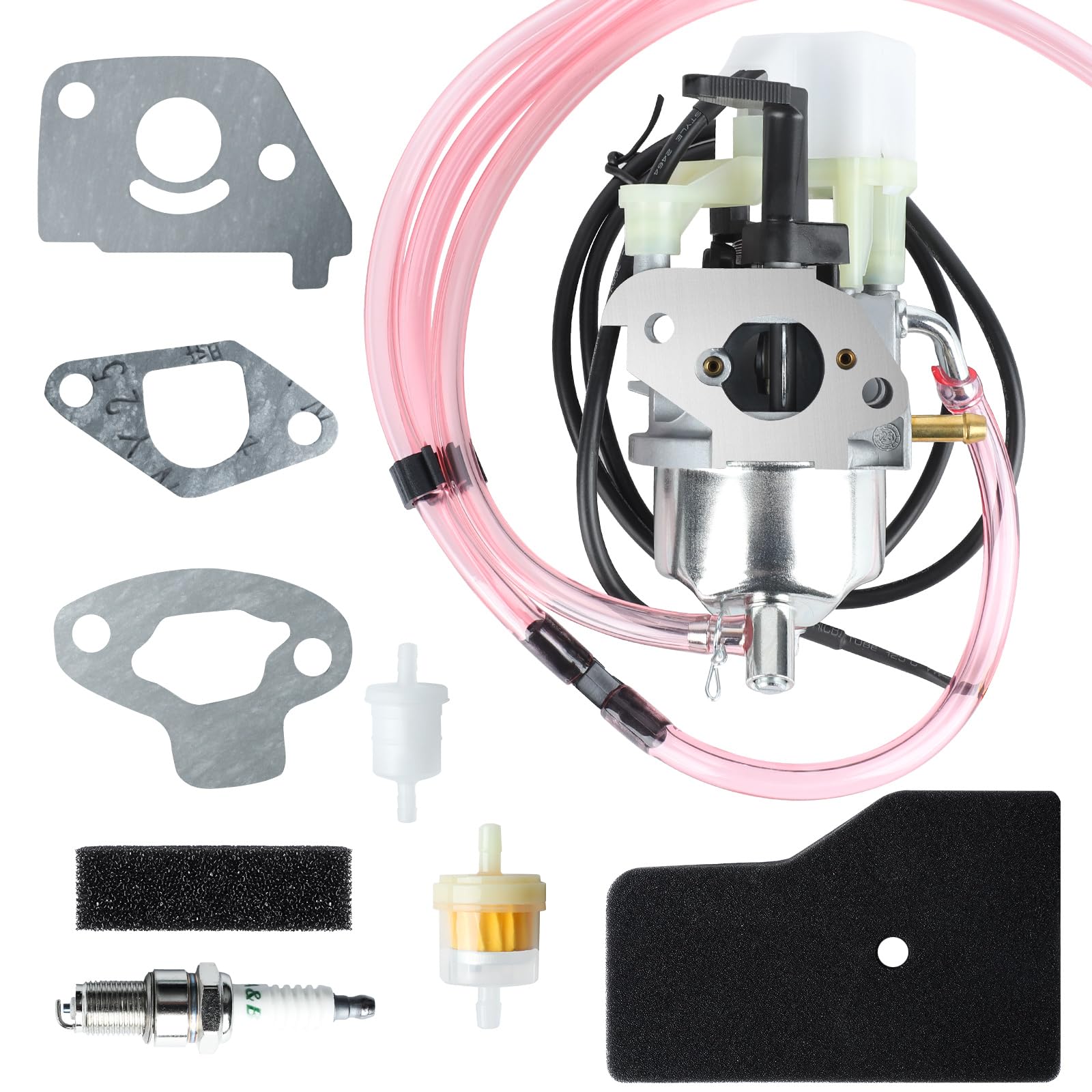 Eu2000I Carburetor For Honda Eb2000I Eu2000I Eb2000I Eu2000I Eb2000It1 Eu2000Ik1 Eu2000Ik1 16100-Z0D-D03 16100-Z0D-D01 Carb With Air Filter Spark Plug Gasket Fuel Line