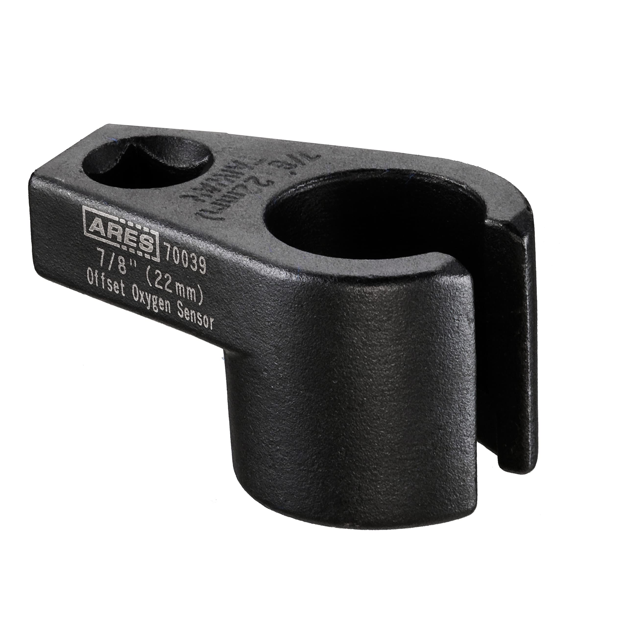 Ares 70039-3/8-Inch Drive By 7/8-Inch (22Mm) Offset Oxygen Sensor Socket - Wire Gate Accesses Sensor From Side, Preventing Damage To Wires