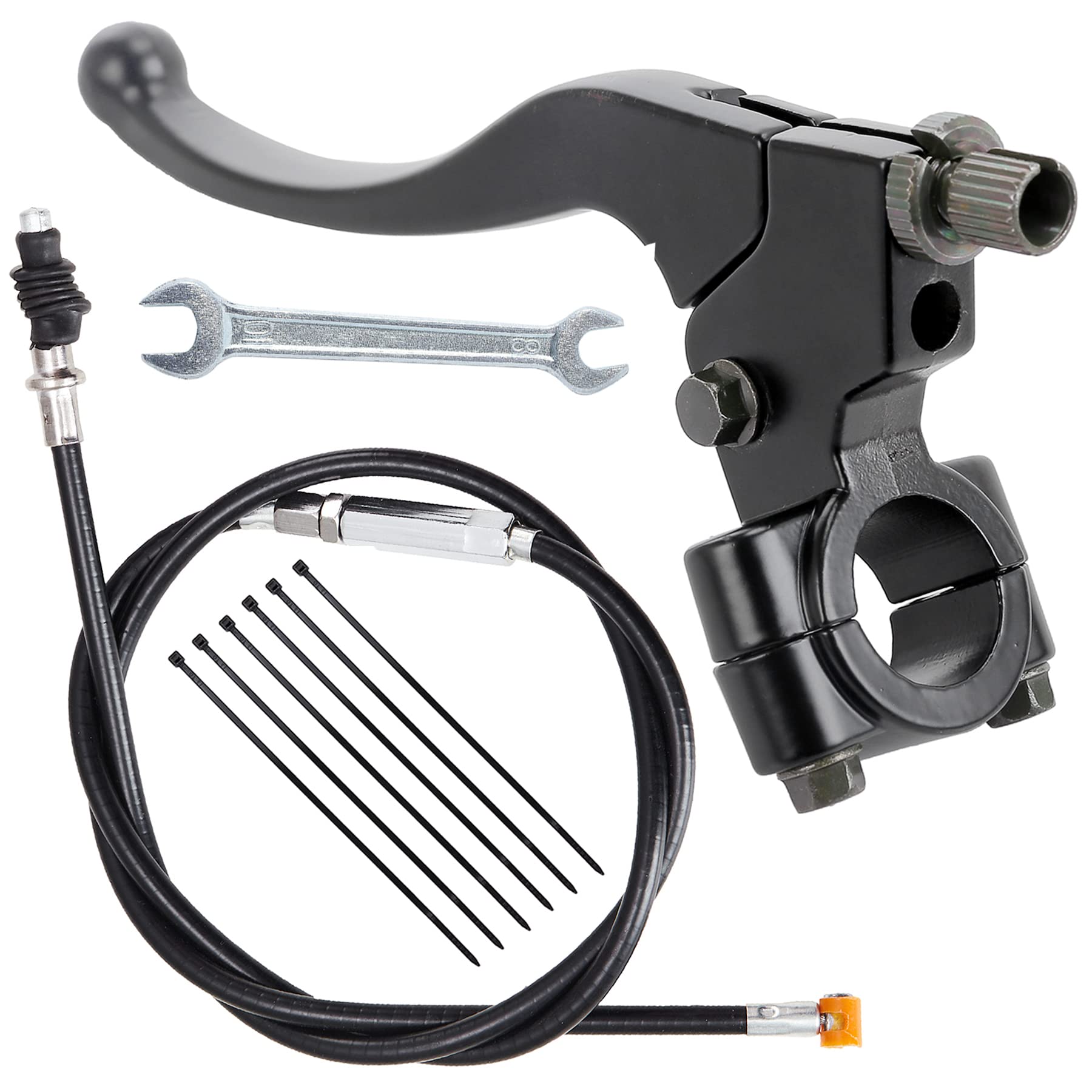 Stylemafia 7/8' Handlebar Left Clutch Lever And 39' Clutch Cable With Adjuster Compatible With 50Cc 70Cc 90Cc 110 Cc 125Cc Tao Tao Ssr Apollo Dirt Pit Bikes(Black)