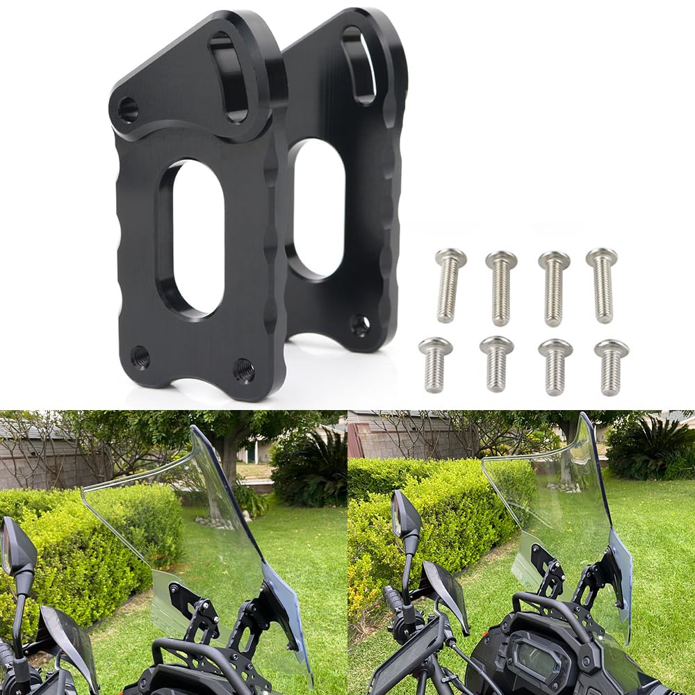 Xitomer Adjuster Windshield Risers Fit For Klr 650 Klr650 2022-2024 Motorcycle Accessories Windshield Bracket Adjuster Windscreen Risers
