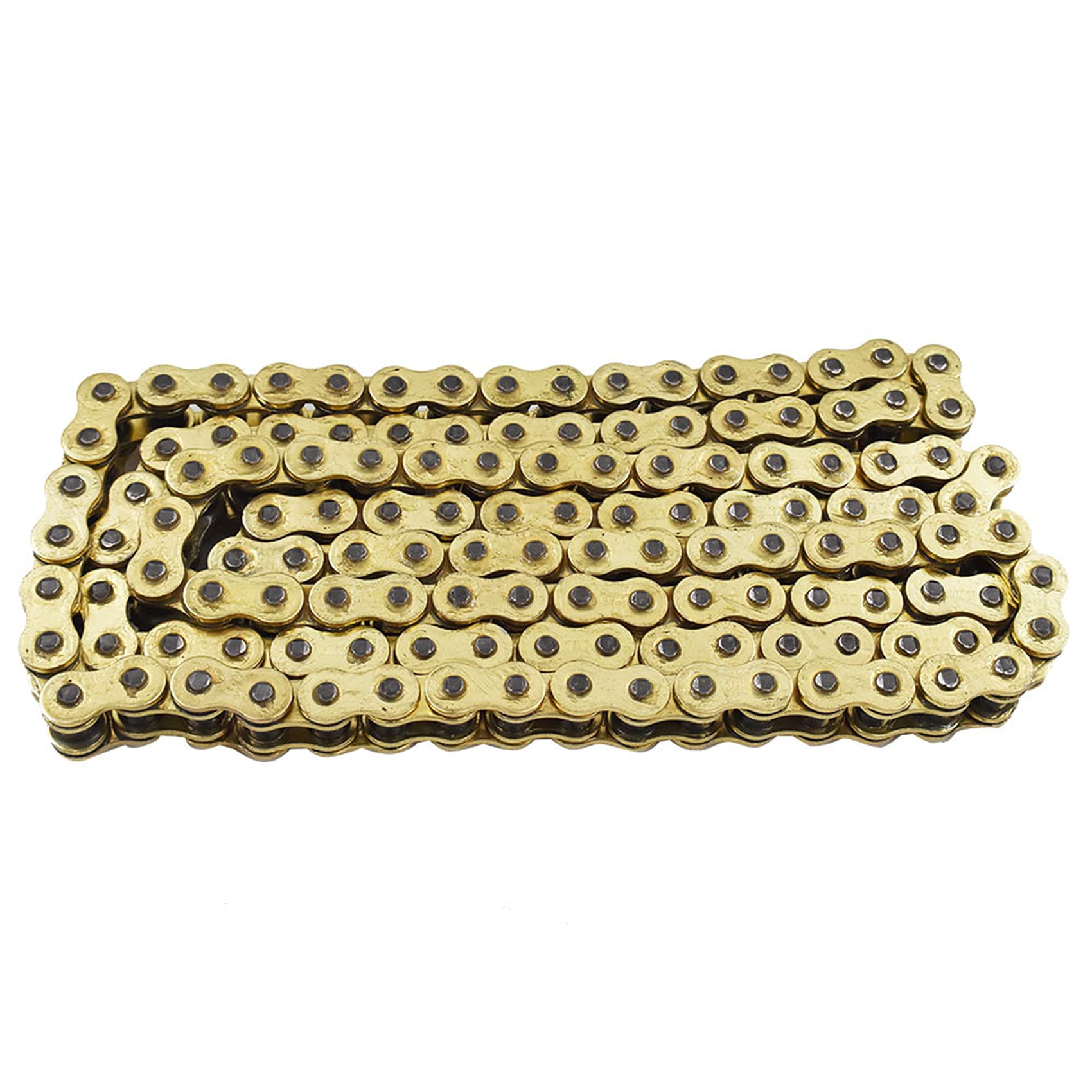 Labwork Heavy Duty Drive Chain With O-Ring Gold Color Pitch 530X130 Links Replacement For Honda Kawasaki Suzuki Yamaha