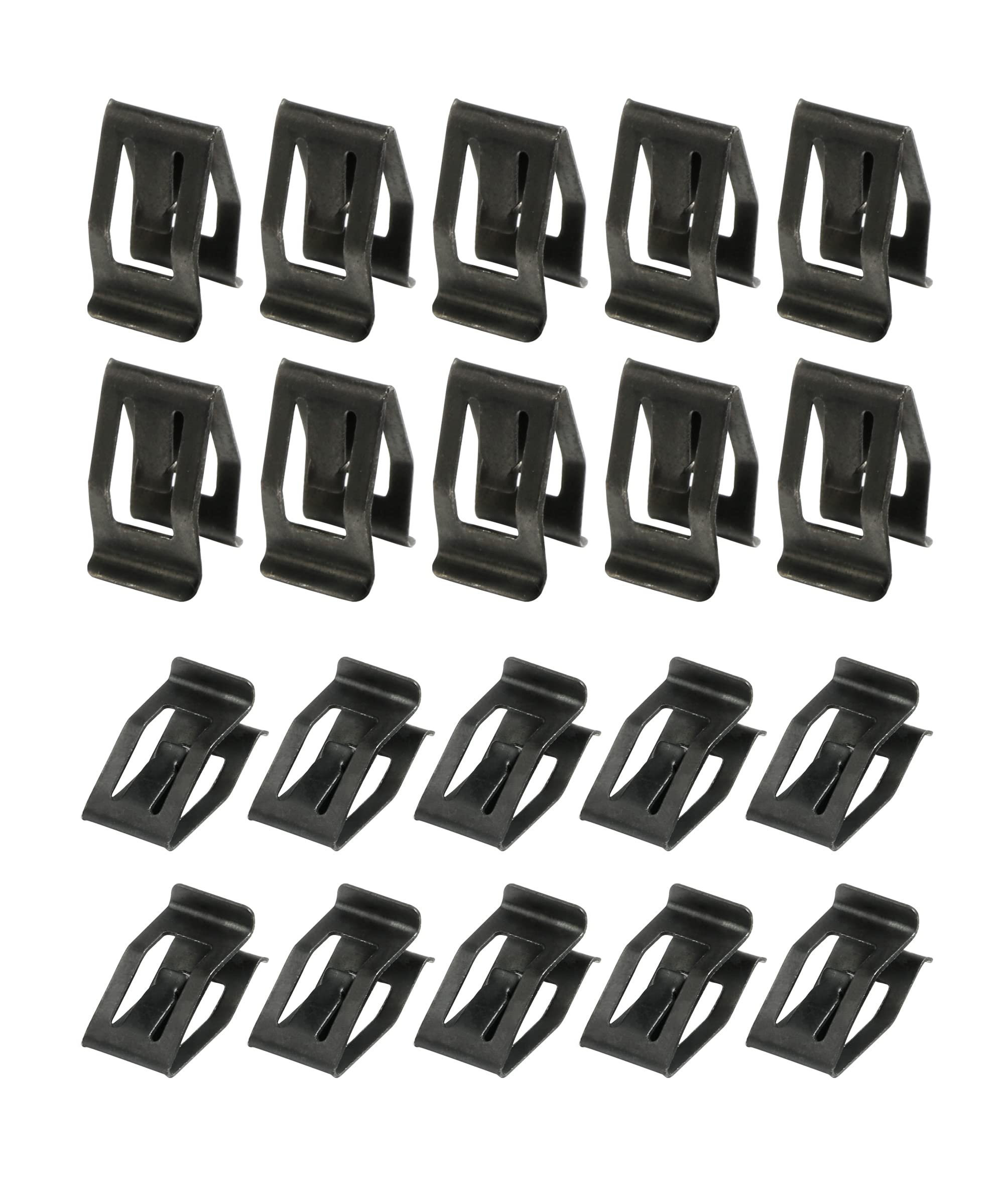 Esewalas 20Pcs Dashboard Trim Clips,Automotive Car Metal Retainer Car Front Console Retainer,Front Console Dash Dashboard Trim, Metal Dash Retainer Clips Replacement For Mose Cars