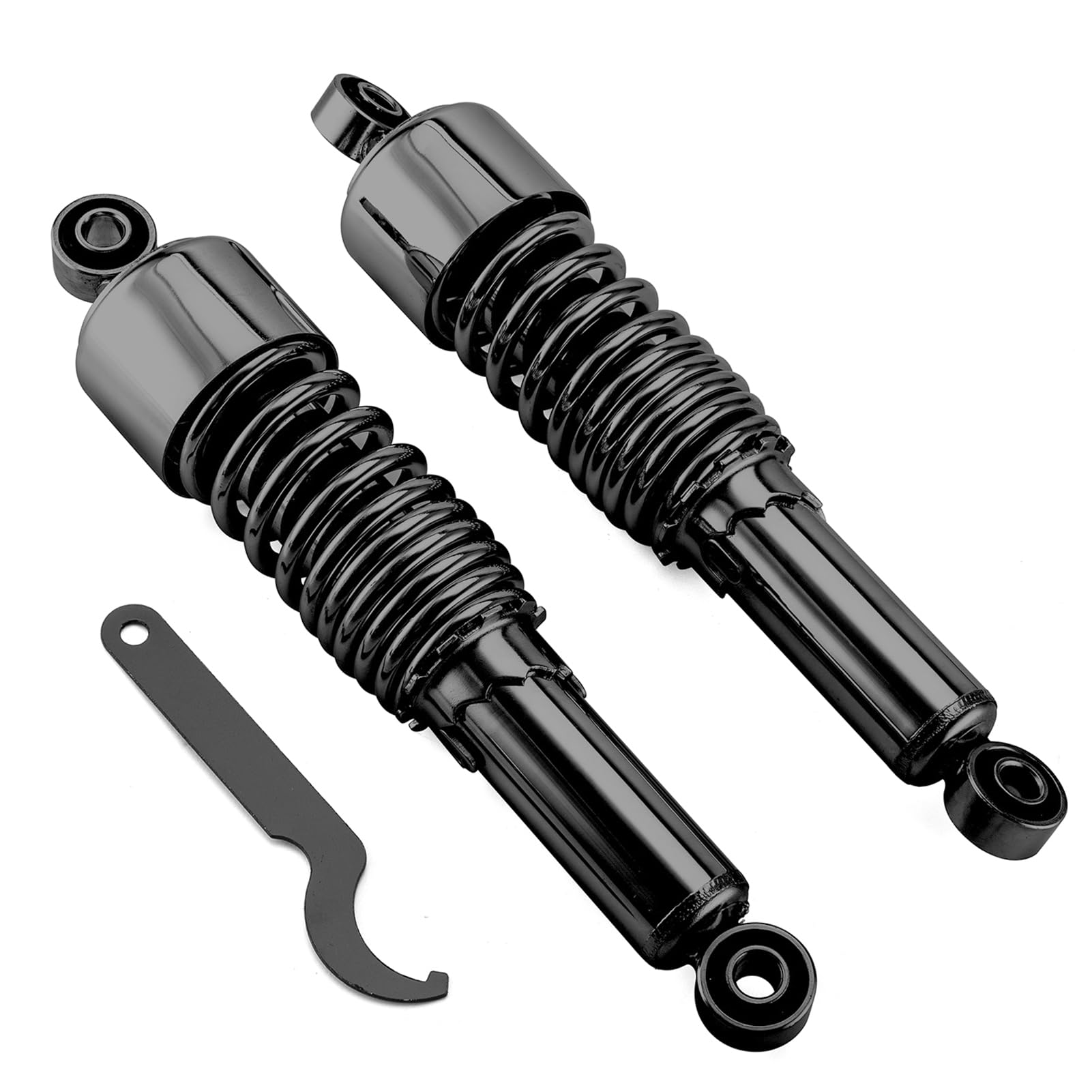 Mofun Black 13' Rear Shocks Lowering Kit Compatible With Harley Touring Street Glide Road Glide Road King Electra Glide Tour Glide 1980-2024 Preload Adjustable