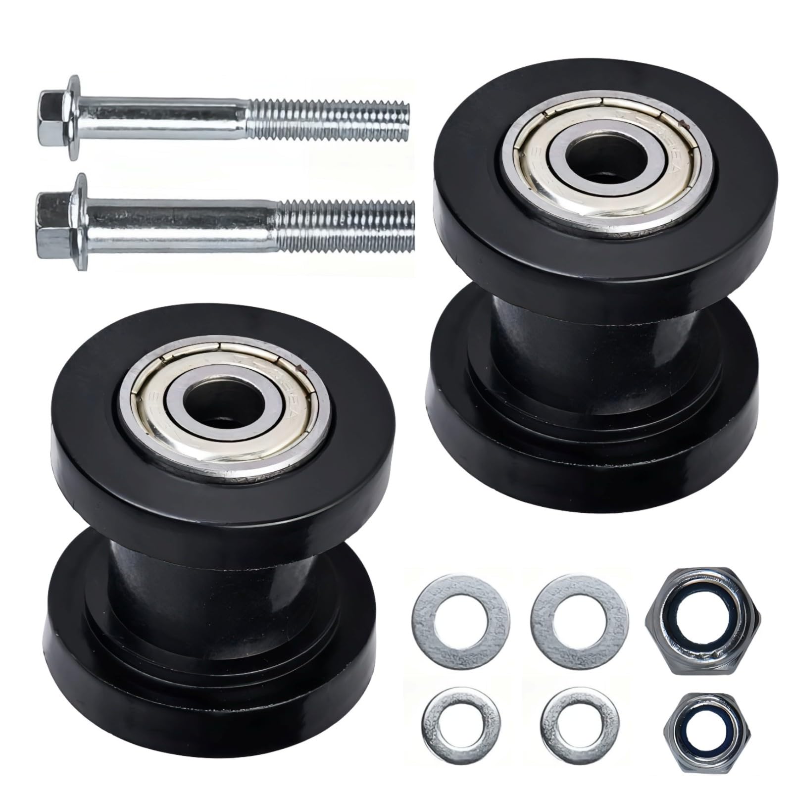 Motcoda 8Mm & 8Mm Chain Roller Pulley Tensioner Wheel Guide Per For Motorcycle Mini Bike Atv 125Cc 140Cc 160Cc Ssr Xr125 Klx110 Crf50 Pitster Pit Dirt Bike Parts (Black)