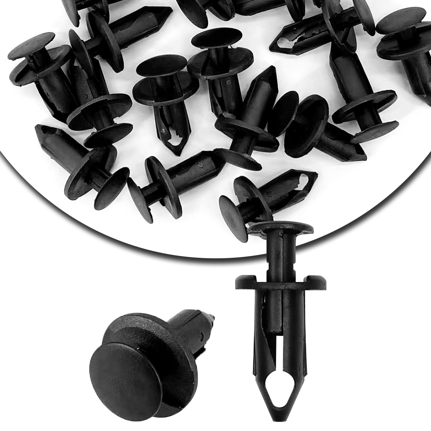 Gistilli 20Pcs Nylon Fender Fastener Rivet Push Clips Compatible With Honda Suzuki Kawasaki Rangers Rzr Sportsman Polaris 7661855