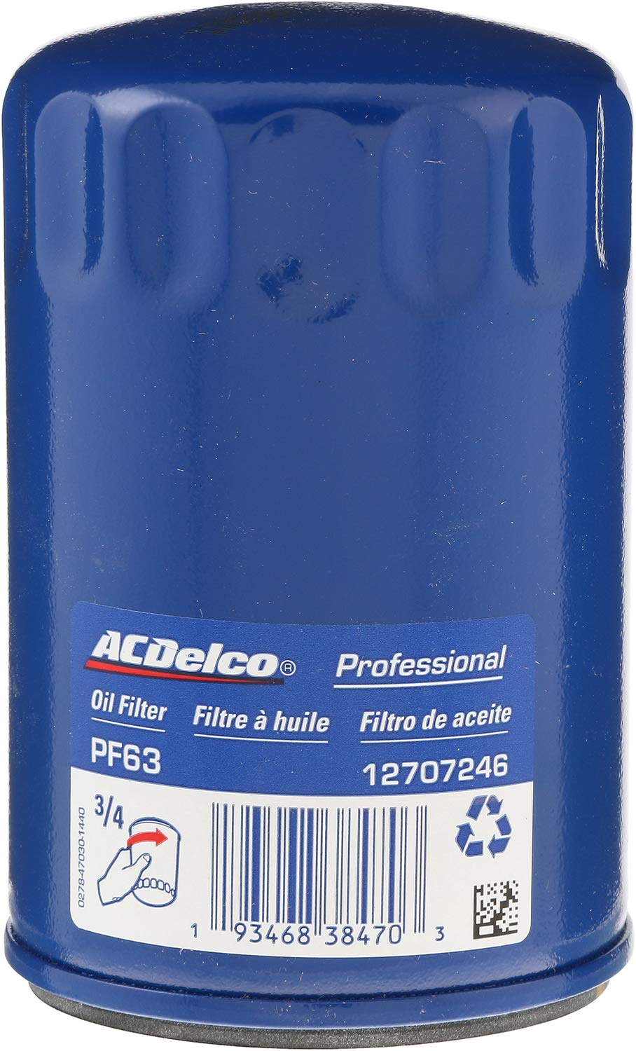 ACDelco PF63 Engine Oil Filter - GM Original Equipment, Reliable Performance for Optimal Engine Protection