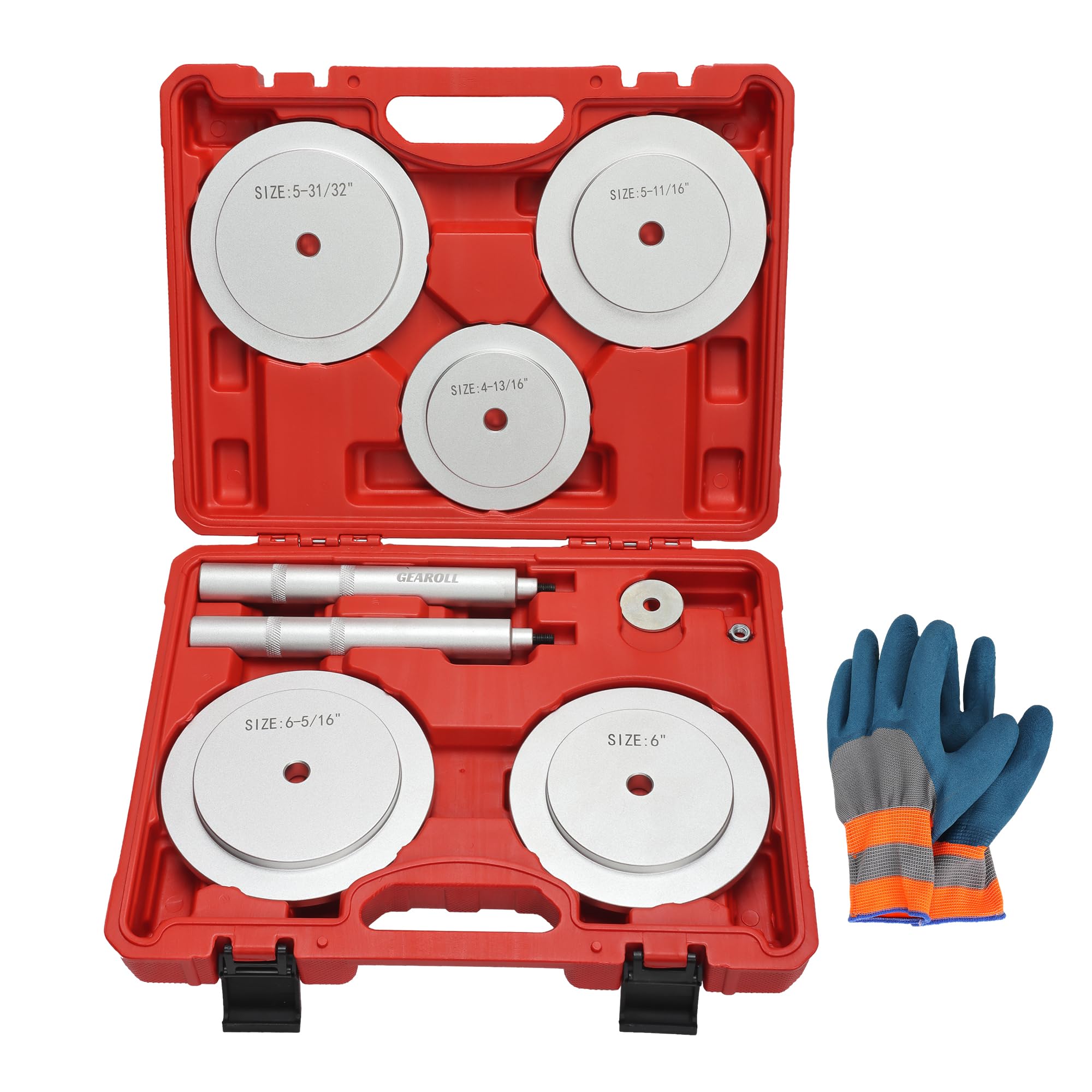 Gearoll Truck Hub Seal Installer Kit Fit For Size Seal For Class 7 & Class 8 Trucks, Heavy Duty Seal Drivers