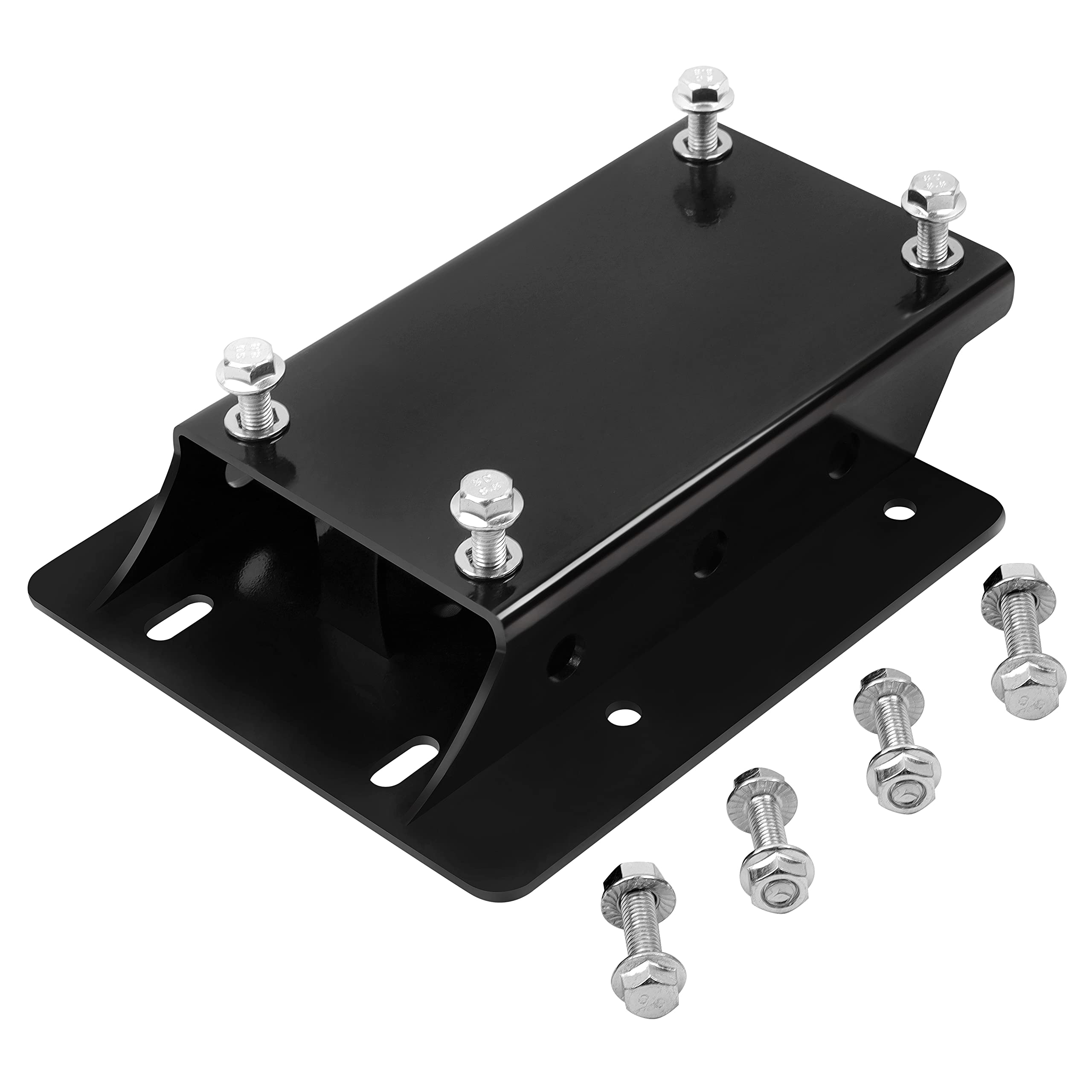 JY PERFORMANCE Torque Converter Motor Riser Plate Mount for Predator 196cc/212cc Engine – 1.75 Lift for Coleman Mini Bikes, Black
