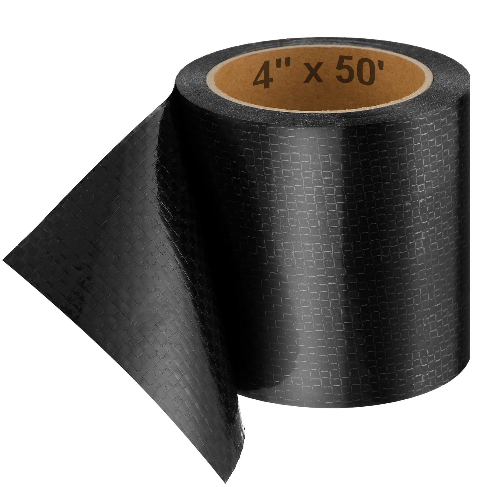 Frienda Rv Underbelly Material Rv Underbelly Tape Waterproof Fabric Repair Tape Thick Mobile Home Belly Tape Sealing Permanent Patch Camper Trailer Belly Bottom Repair Patch(4 Inch X 50 Feet)