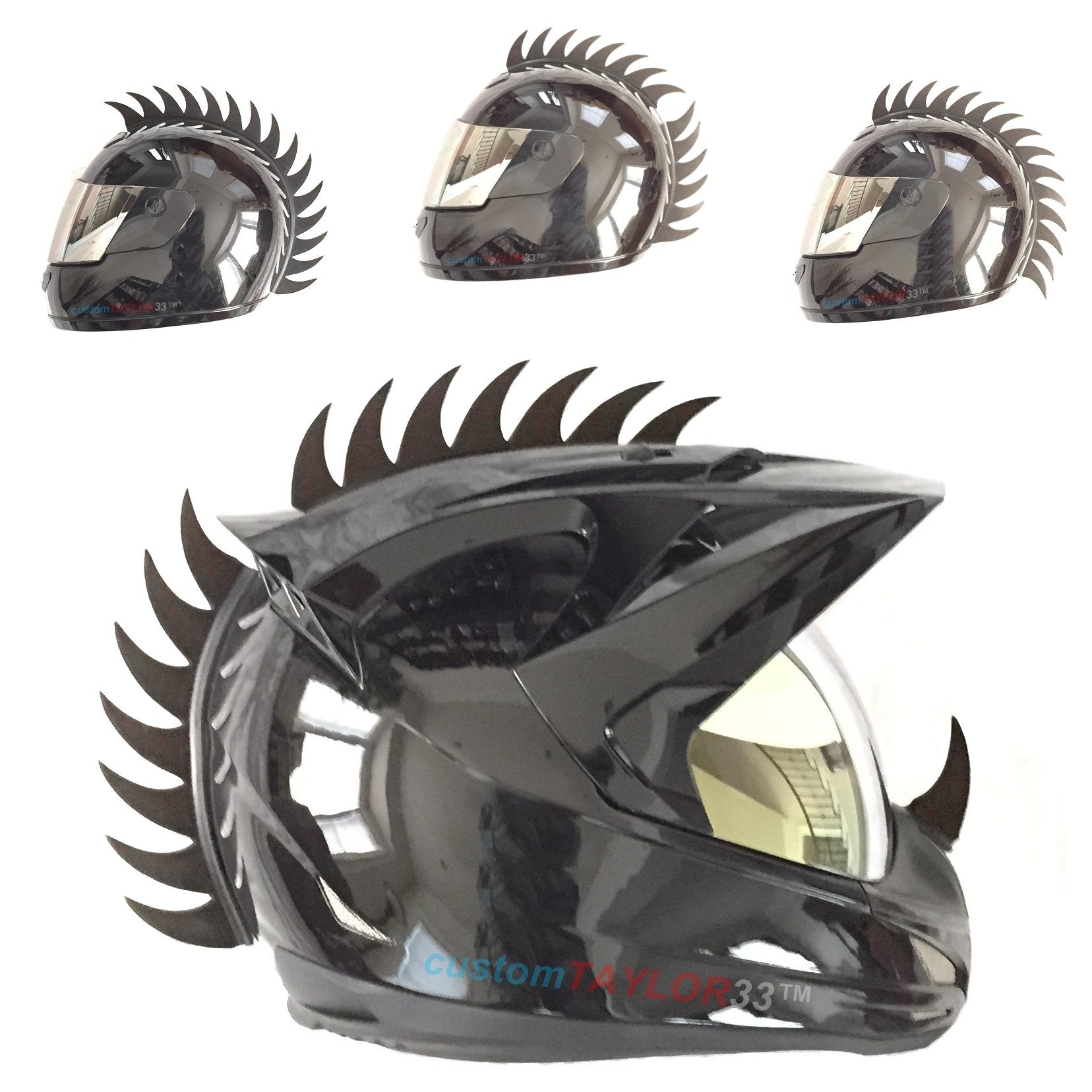 Customtaylor33 Warhawk/Mohawk Rubber Saw Blade Helmet Accessory Piece (Helmet Not Included)
