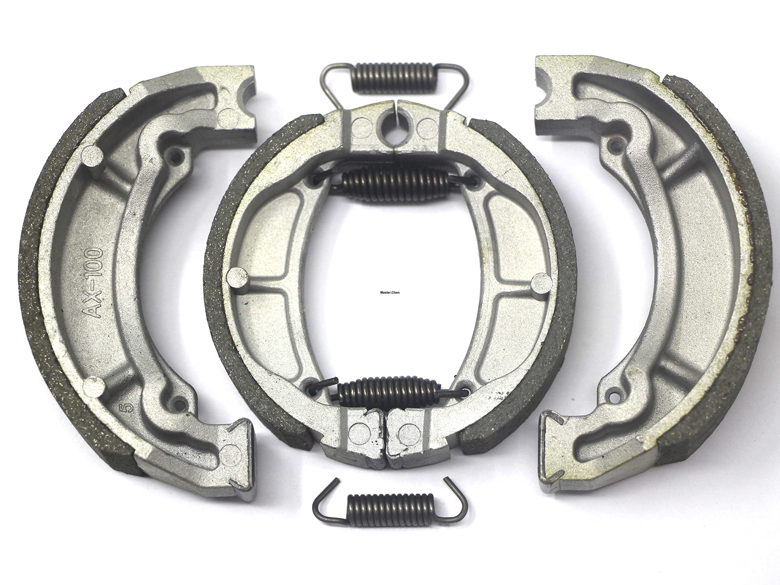 Master Chen Front & Rear Brake Shoes for Kawasaki KLX 110/110L/110R (02-20) - K603 K715 - High Performance Replacement Parts