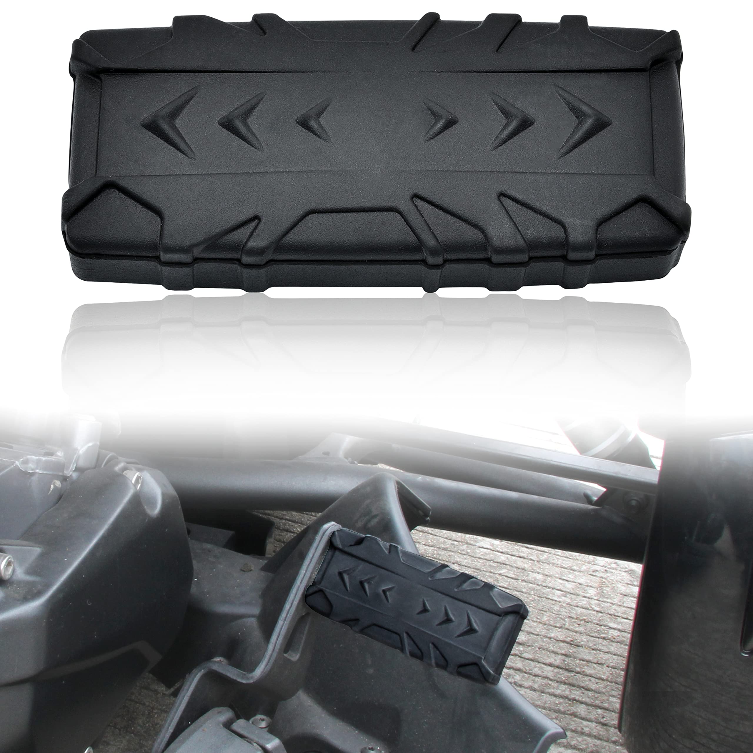 Sautvs Black Larger Brake Pedal For Can Am Spyder, Extended Brake Foot Rest Peg Pedal Footboards For Can-Am Spyder F3 All Models Accessories (1Pcs)