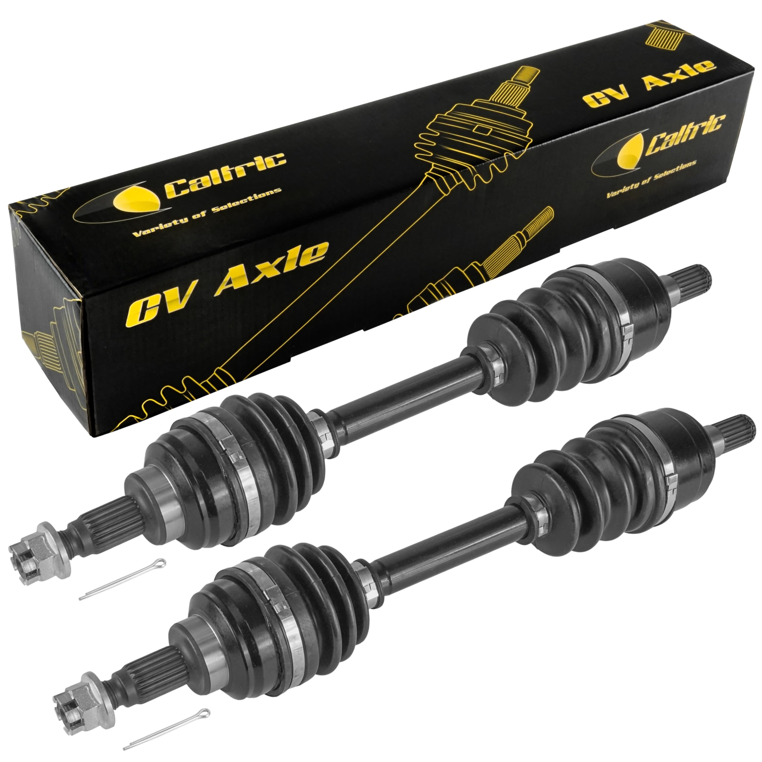 Caltric Front Left And Right Complete Cv Joint Axles Compatible With Honda Trx300Fw Fourtrax 300 4X4 1993-2000