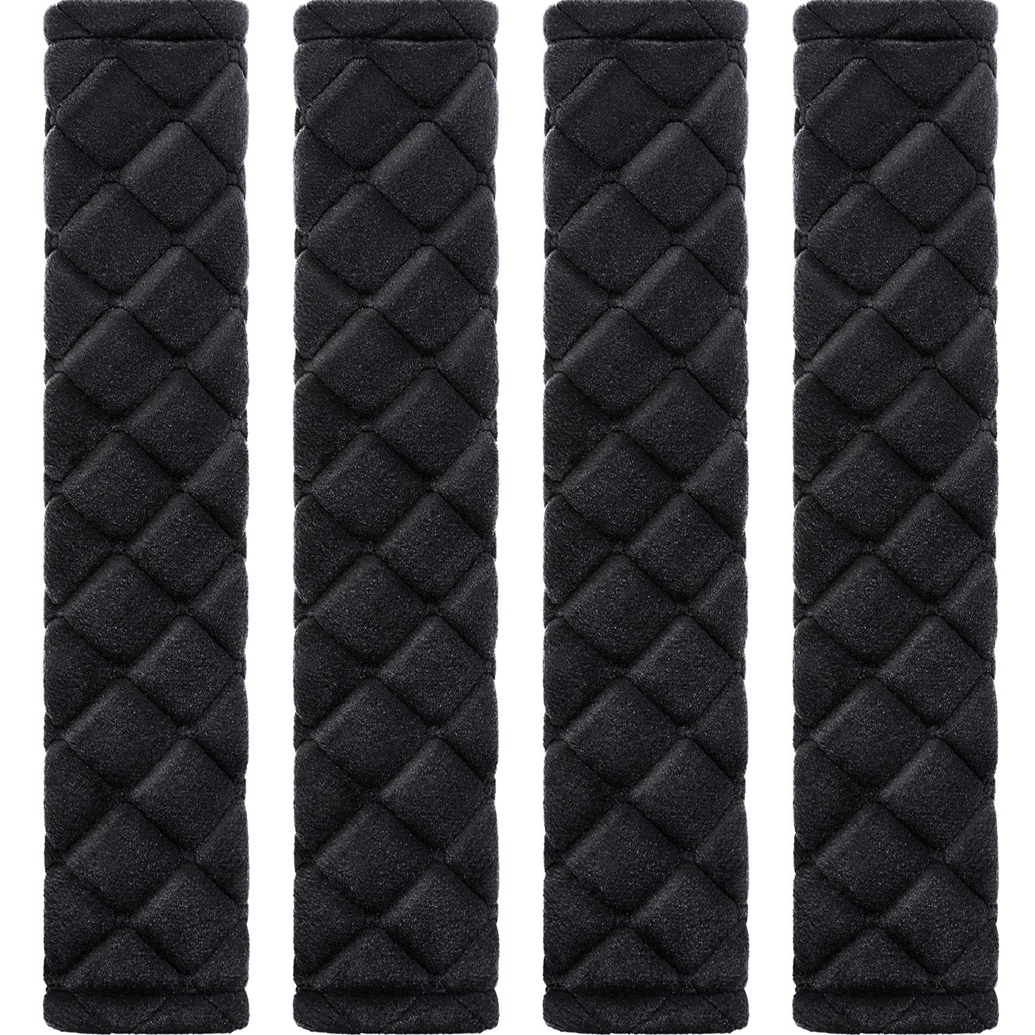 Tatuo 4 Pack Seat Belt Cover Extra Long Seat Belt Pads For Car Soft Comfort Shoulder Strap Covers Harness Pads Helps Protect Your Neck And Shoulder(10.6 Inch,Black)