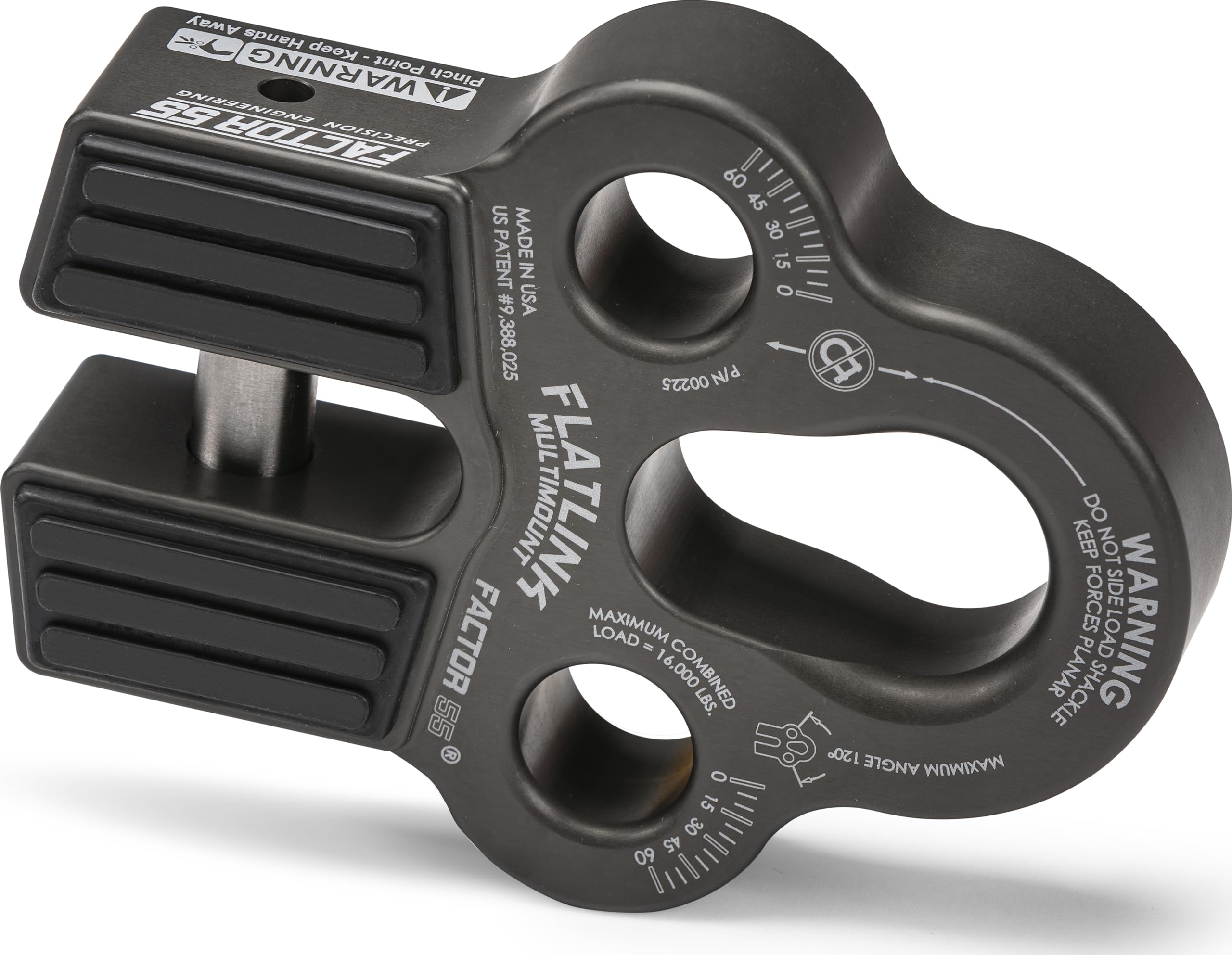 Factor 55 00225-06 Winch Line Shackle Mount Foldable Flatlink Multimount Gray