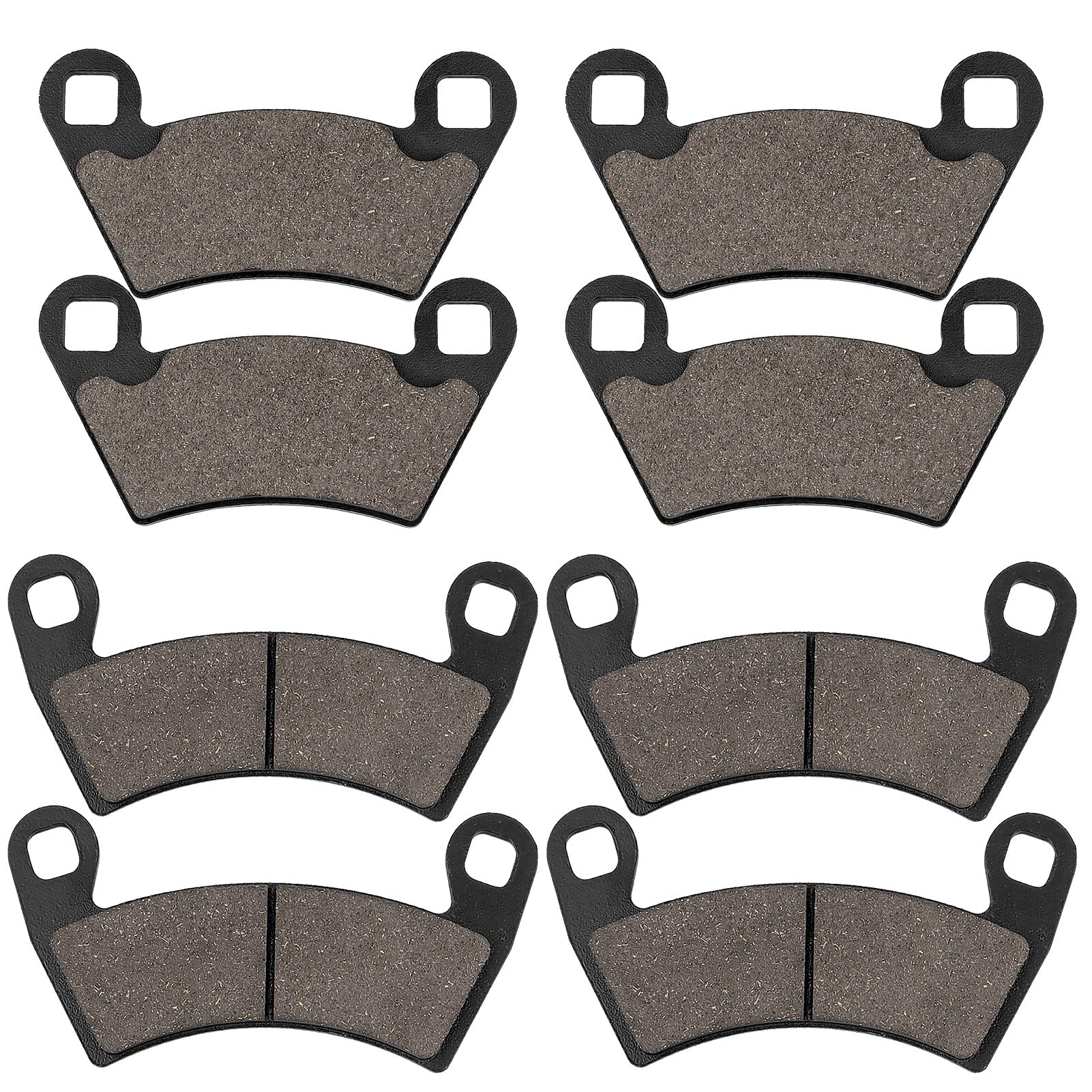 Front And Rear Brake Pads For Polaris Ranger 500 570 700 800 900 Rzr 800 900 Xp Ranger 700 Xp Ranger 800 Xp Ranger 900 Xp Ranger Crew Ranger Diesel Ev Efi Sportsman Ace 2008-2020
