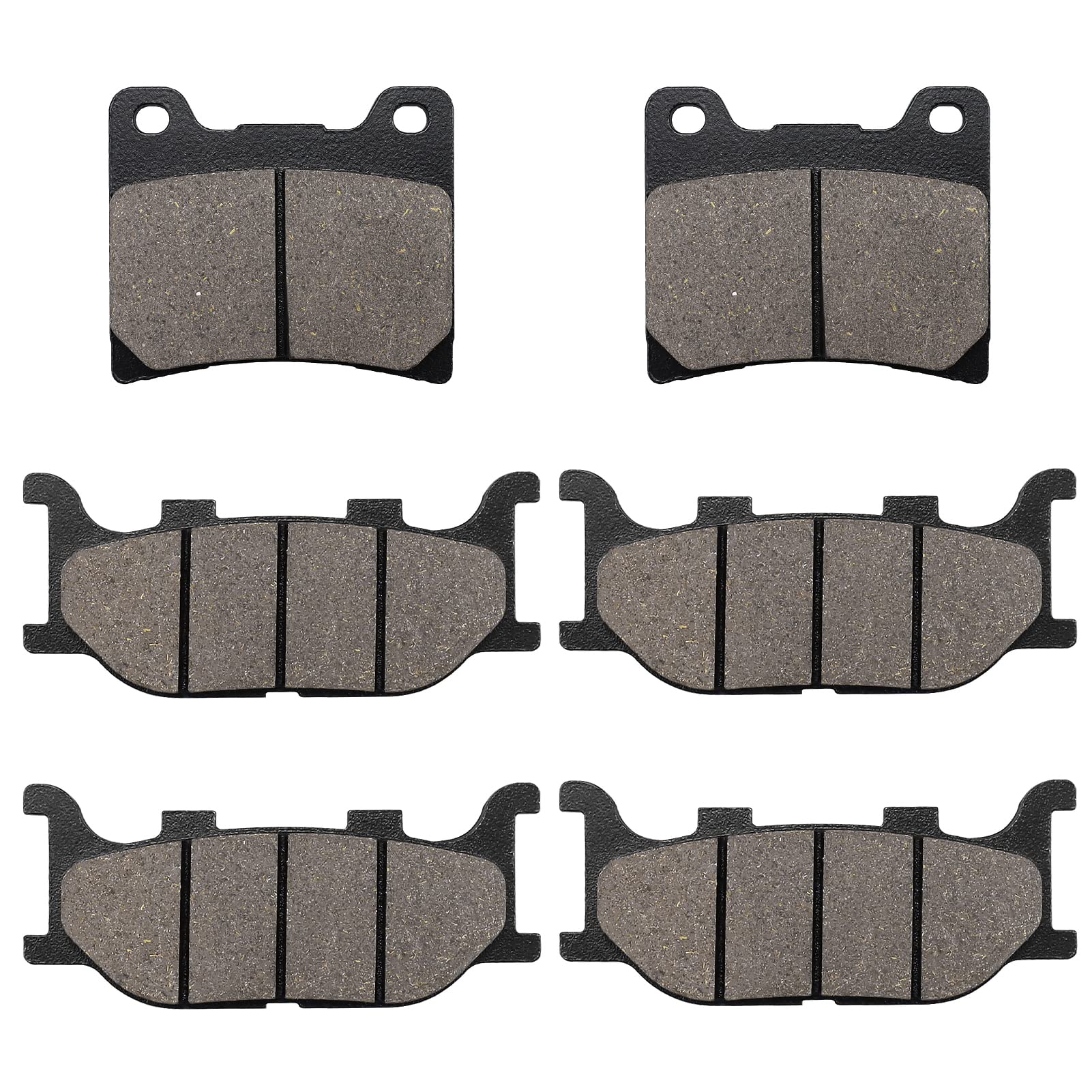 Sollon Front And Rear Brake Pads For Yamaha Xvs1100 Vstar 1100 Custom Midnight 2007-2008 / Xvs1100 V-Star Custom/Classic/Silverado 1999-2009 Virago 1100 Xv1100 / Dragstar 1100 Xvs1100