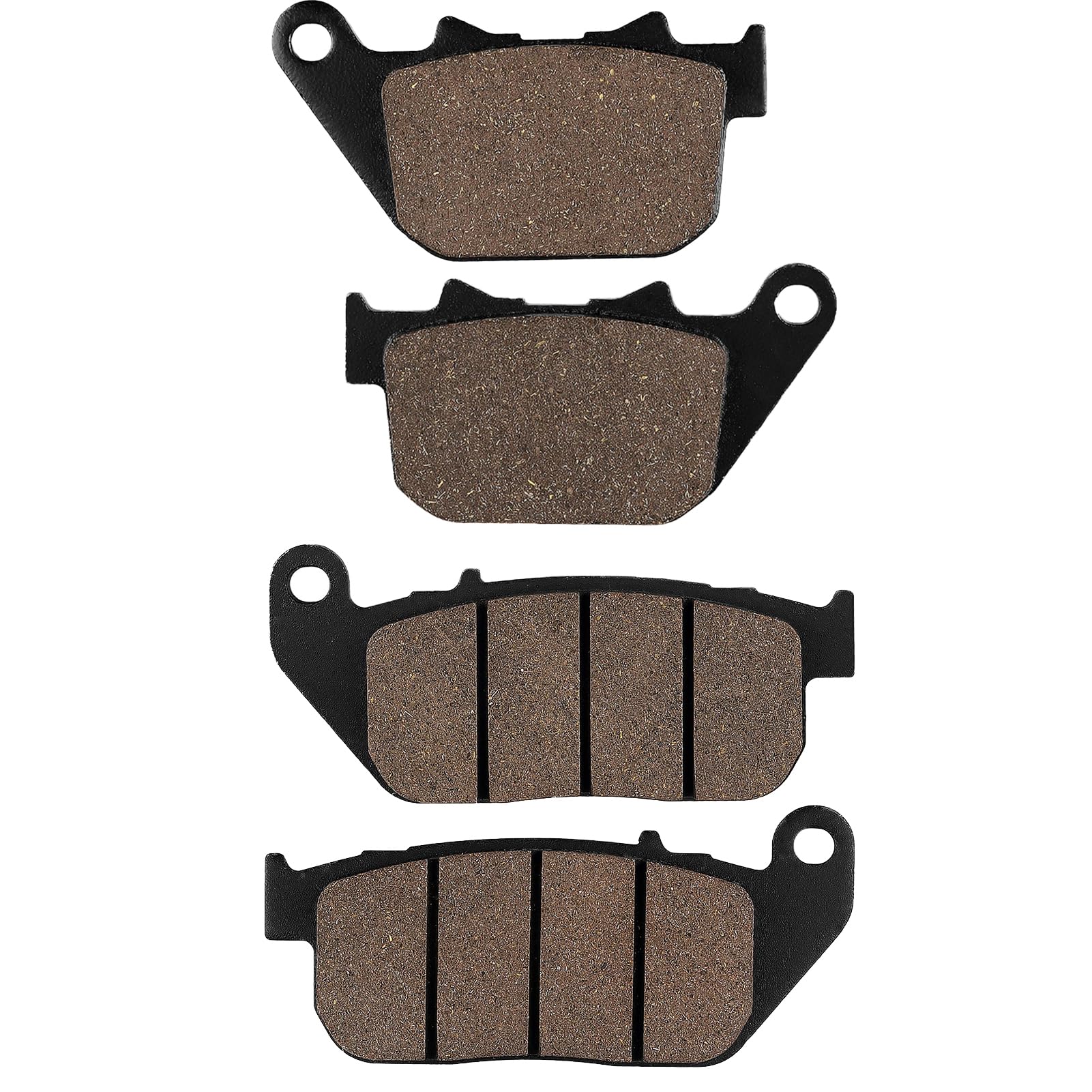 Cyleto Front And Rear Brake Pads For Harley Davidson Sportster 1200 Xl1200C Custom 2004-2013 /Sportster 883 Superlow Custom/ Xl1200L Sportster Low 2007 2008 2009 2010 2011
