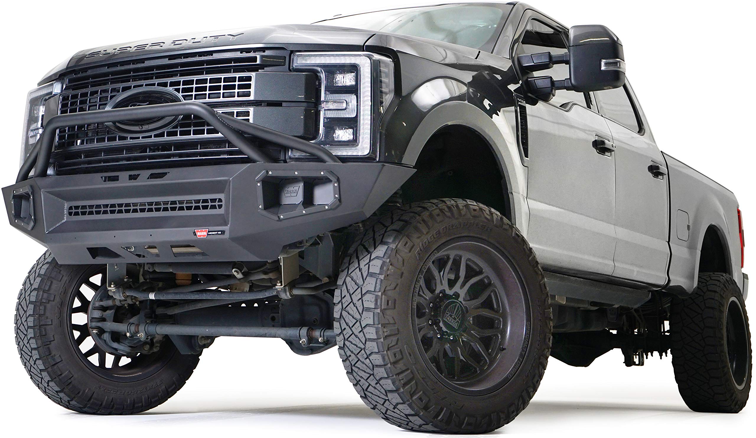 Warn 107290 Ascent Xp Front Bumper, Fits: Ford Sd F250 / F350 (2017-2022) And F450 / F550 (2011-2022) Trucks
