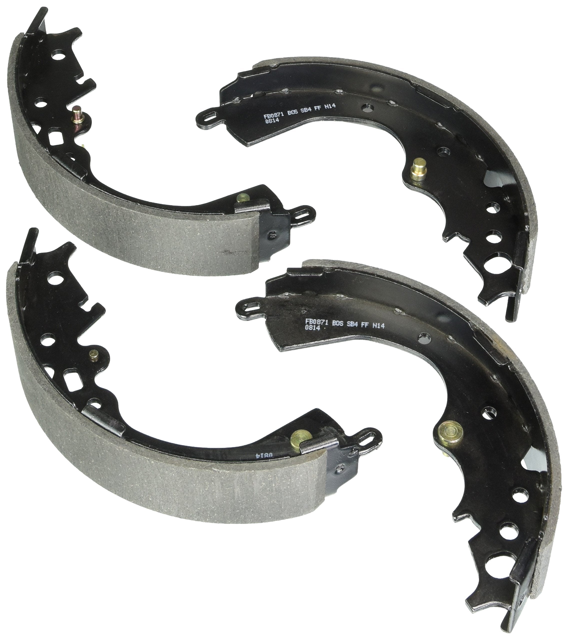 Bosch Bs871 Blue Drum Brake Shoe Set - Compatible With Select Toyota Tacoma; Rear