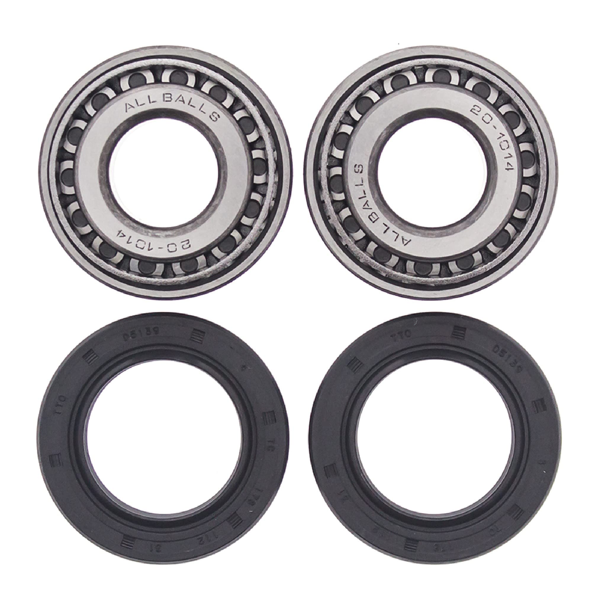All Balls Racing 25-1001 Wheel Bearing Seal Kit Compatible With/Replacement For Harley