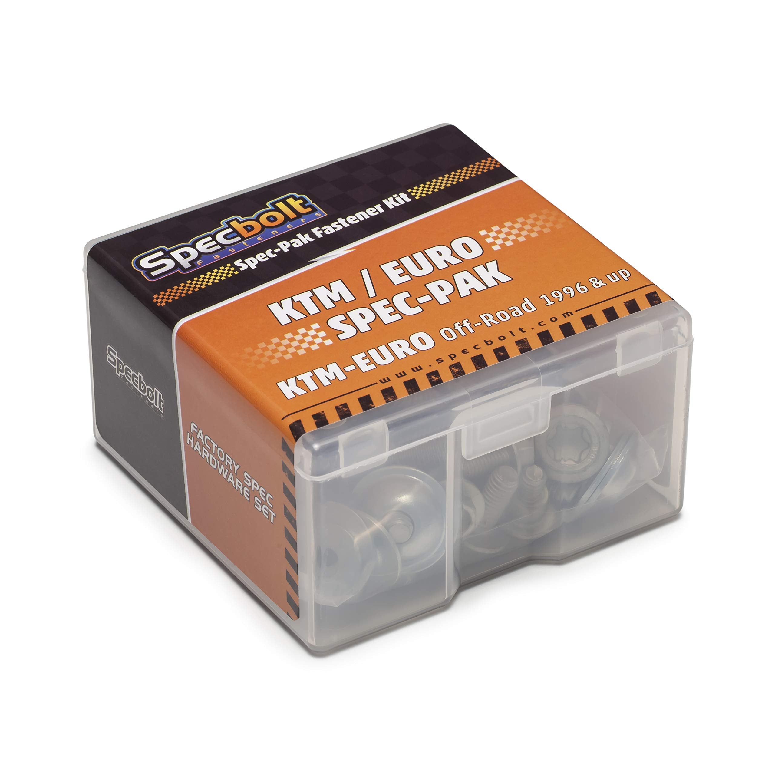 Specbolt Fasteners Euro Spec-Pak Fits: Ktm- Husqvarna Sx Ex Xc Exc 65 85 125 250 300 350 450 (1996 - Current) Model Series Factory Match Fastener Kit …