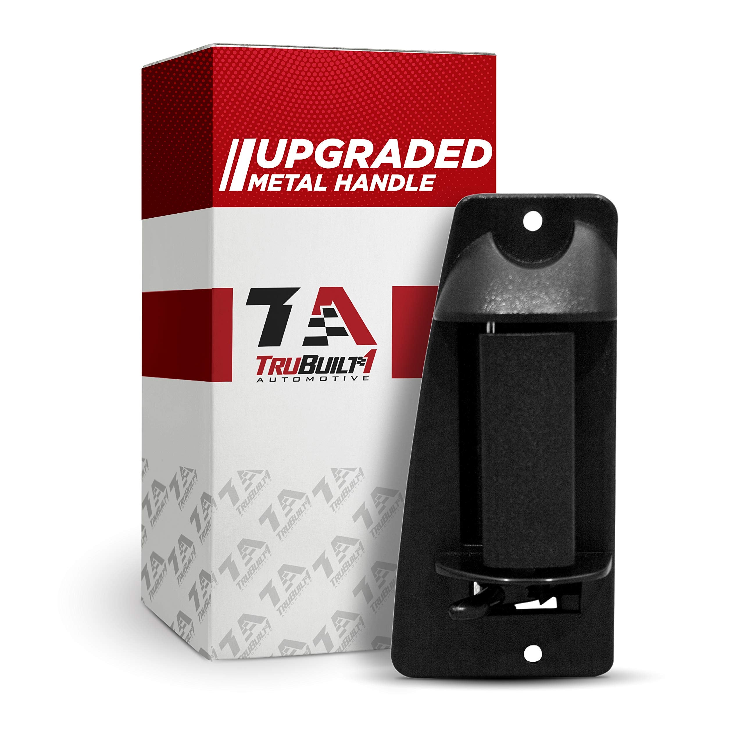 T1A Metal Upgraded Black Textured Rear Left Driver Side Extended Cab Door Handle Replacement For 1999-2007 Chevy Silverado Or Gmc Sierra Pickup 15758172