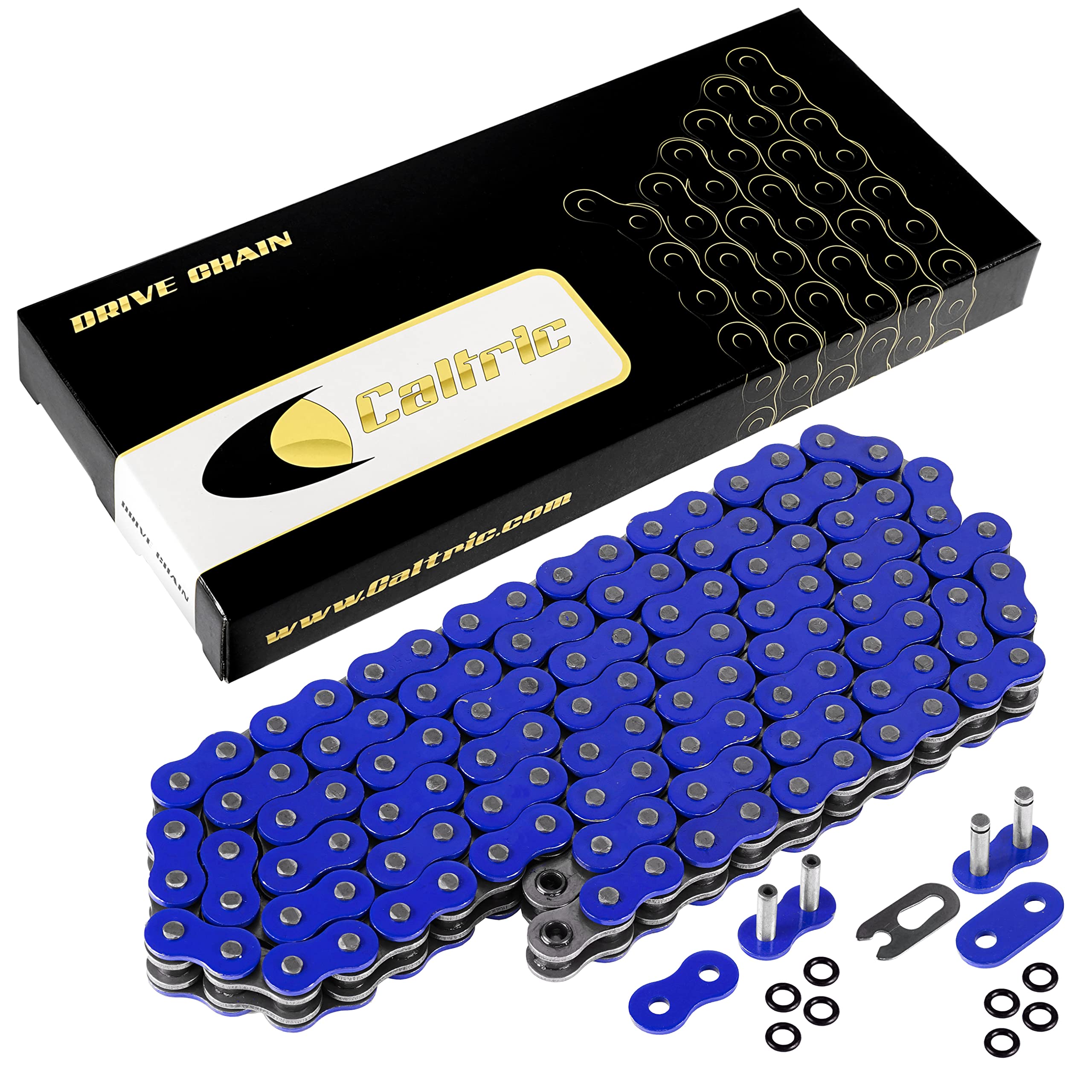 Caltric O-Ring Blue Drive Chain Compatible With Yamaha Yz450F Yz-450F Yz 450 F 2003-2013
