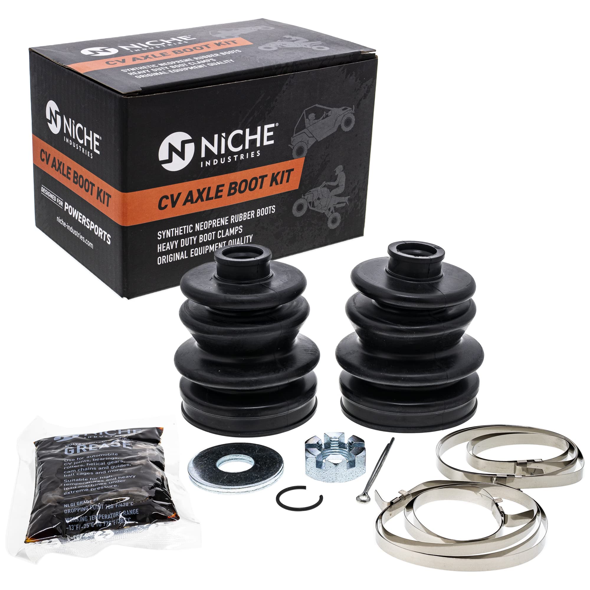 Niche Front Rear Cv Axle Boot Kit For Arctic Cat 400 500 300 250 454 375 Replaces 1436-207 1436-228