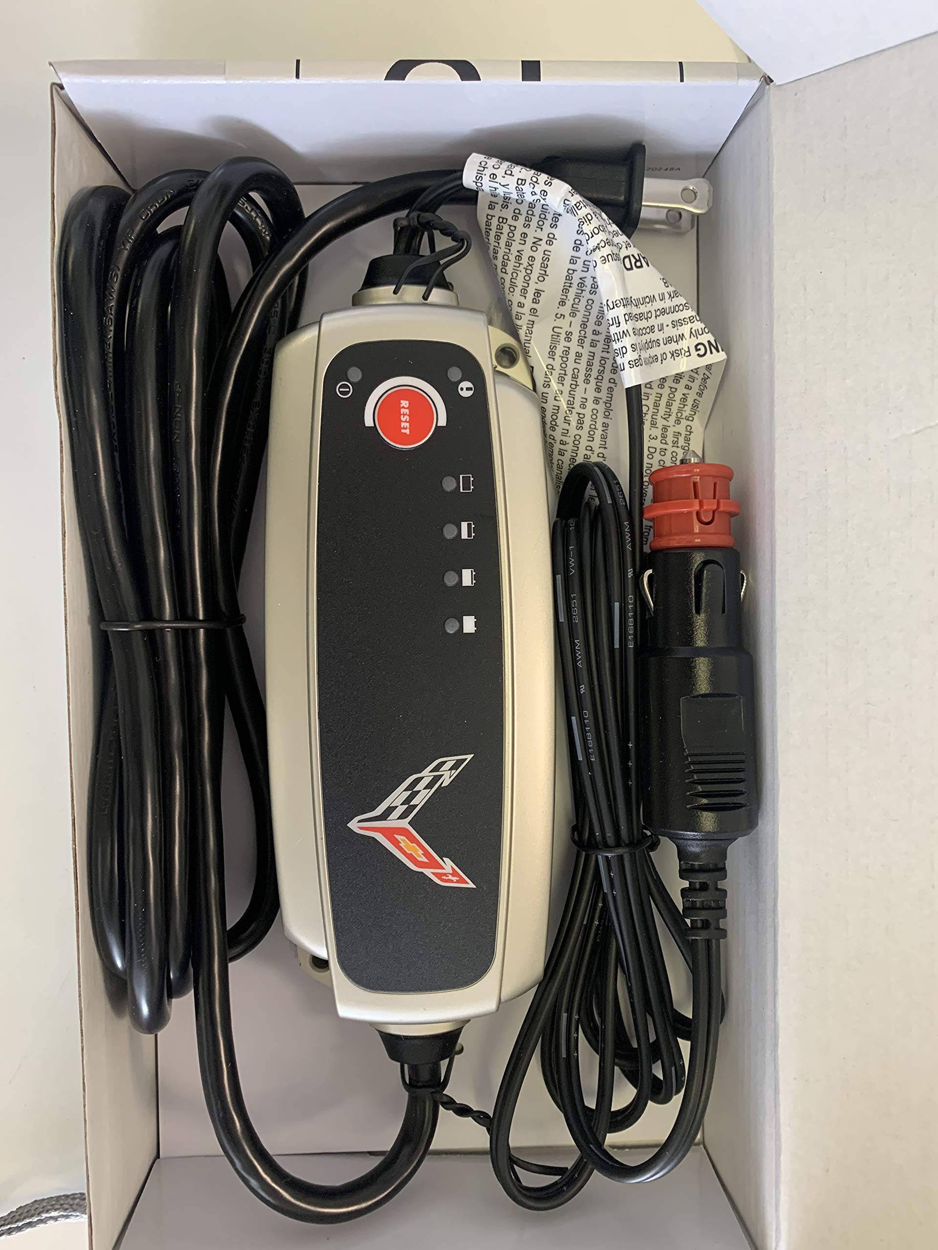 ACS Composite Grey Battery Charger Tender for Chevrolet C6 C7 C8 Corvette Stingray Grand Sport Z06 ZR1