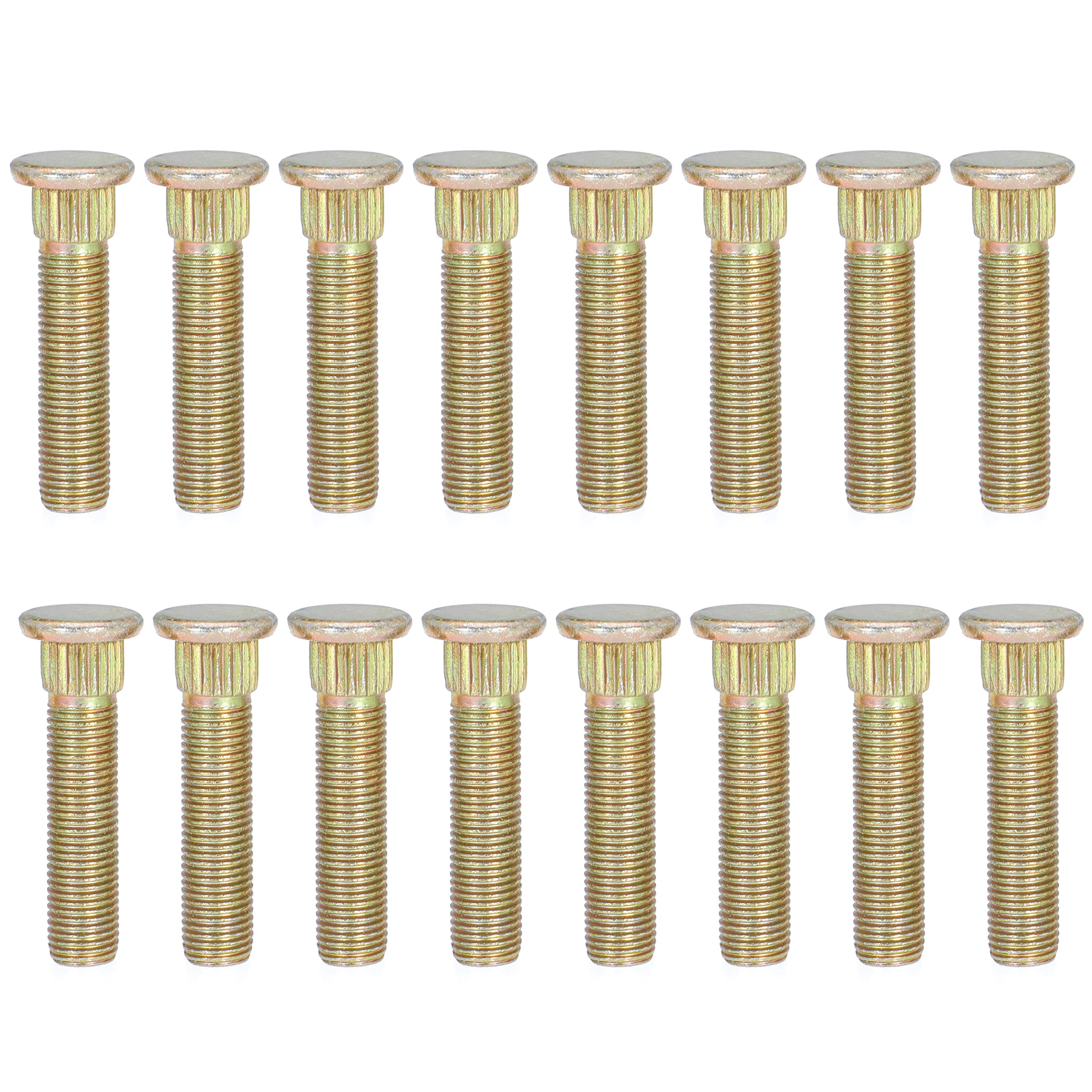 Front Wheel Stud For Polaris Ranger Crew Rzr Sportsman Trail Ace Xp Xp4 Rzr 4 570 700 800 900 2002-2022 Replace 7517871, 3/8' X 24 Thread X 1-3/4' Long (16)