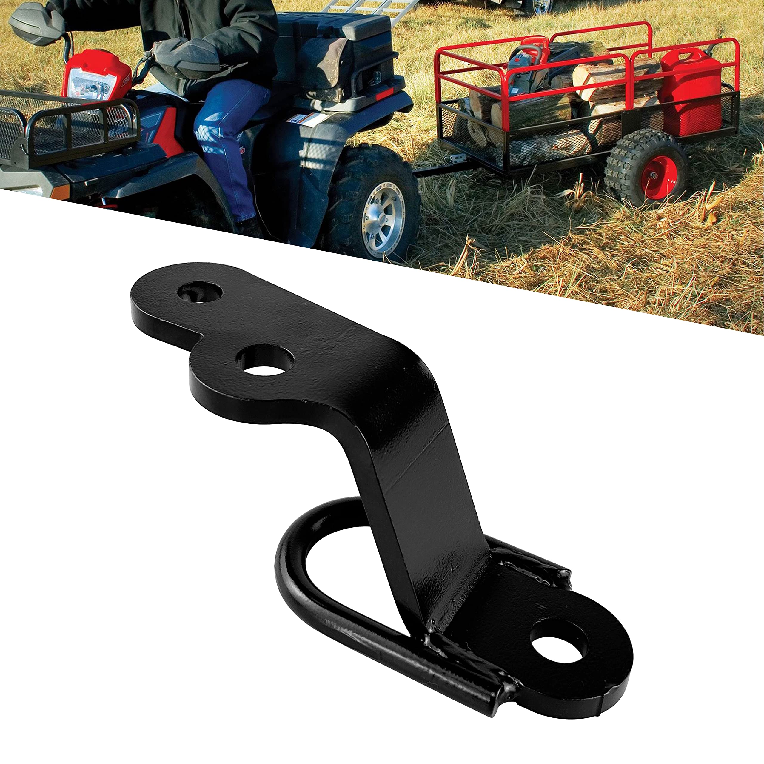 Vonlx Three-Way Hitch Attachments Fit For Atv/Utv Type Trailers Universal 3-Way Hitch Atv Attachment
